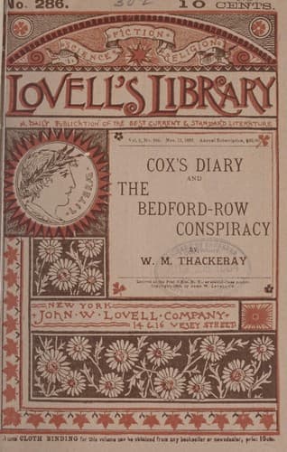 Tapa de Cox's diary