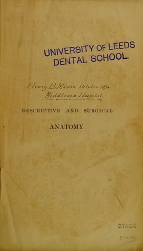 Tapa de Anatomy, descriptive and surgical