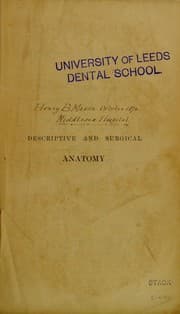 Tapa de Anatomy, descriptive and surgical