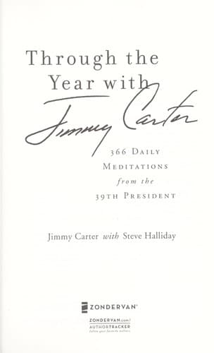 Tapa de Through the year with Jimmy Carter