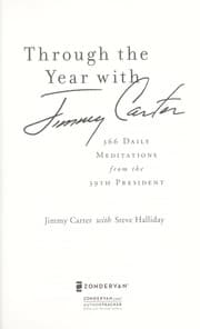 Tapa de Through the year with Jimmy Carter