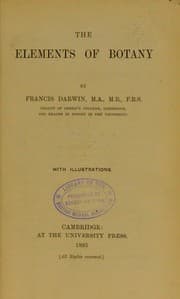 Tapa de The Elements of Botany