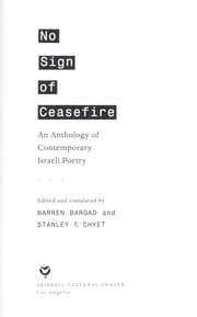 Tapa de No sign of ceasefire