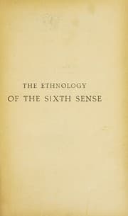 Tapa de The ethnology of the sixth sense