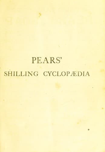 Tapa de Pears' shilling cyclop©Œdia