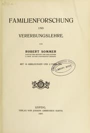Tapa de Familienforschung und Vererbungslehre