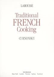 Tapa de Larousse traditional French cooking