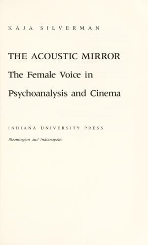 Tapa de The acoustic mirror