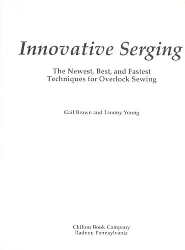 Tapa de Innovative serging