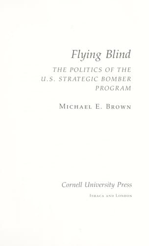 Tapa de Flying blind