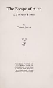 Tapa de The escape of Alice
