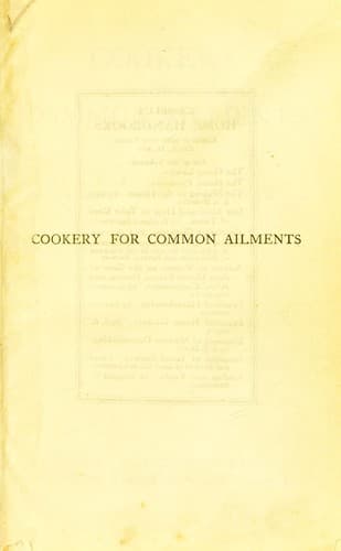 Tapa de Cookery for common ailments