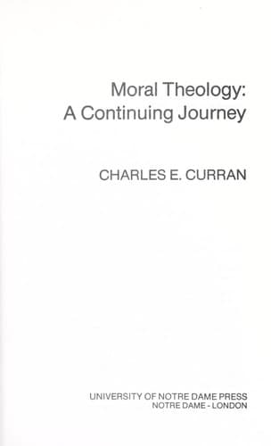 Tapa de Moral theology, a continuing journey