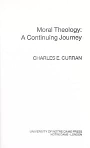 Tapa de Moral theology, a continuing journey