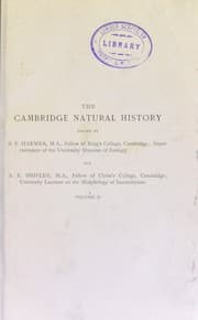 Tapa de The Cambridge natural history...