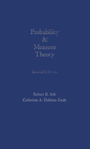 Tapa de Probability & Measure Theory, Second Edition