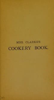 Tapa de Mrs Clarke's cookery book