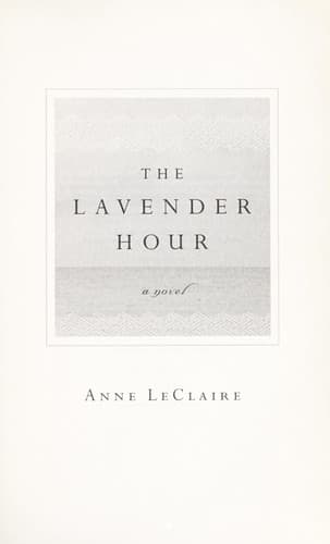 Tapa de The lavender hour