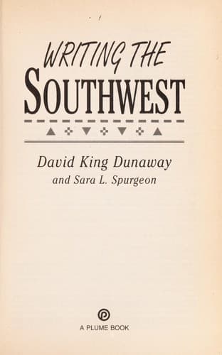 Tapa de Writing the Southwest