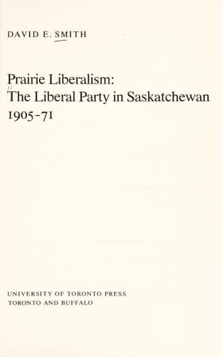 Tapa de Prairie liberalism
