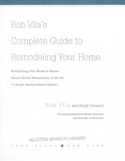 Tapa de Bob Vila's complete guide to remodeling your home