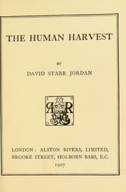 Tapa de The human harvest