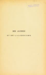 Tapa de Des alcools et de l'alcoolisme