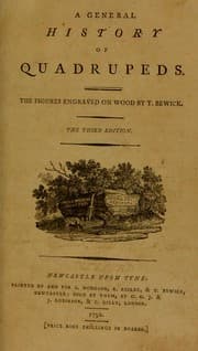 Tapa de A general history of quadrupeds. The figures engraved on wood
