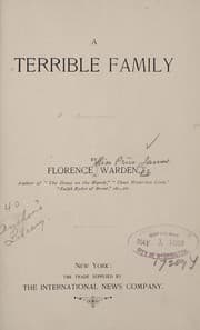 Tapa de A terrible family