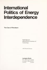 Tapa de International politics of energy interdependence