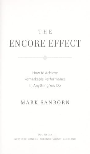Tapa de The encore effect