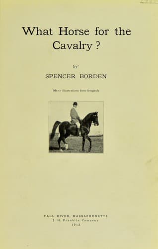 Tapa de What horse for the cavalry?