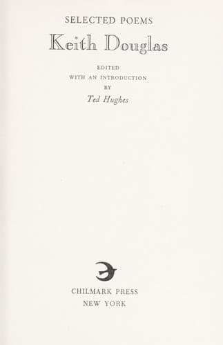 Tapa de Selected poems