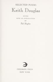 Tapa de Selected poems