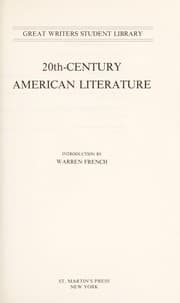 Tapa de 20th-Century American literature