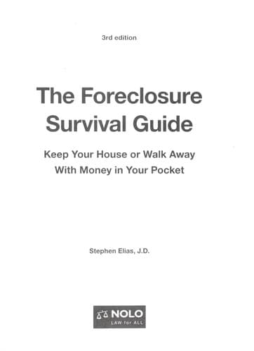 Tapa de The foreclosure survival guide