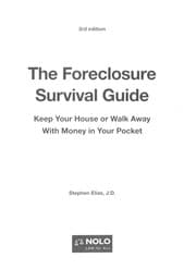 Tapa de The foreclosure survival guide