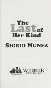 Tapa de The last of her kind