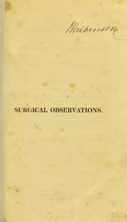 Tapa de Surgical observations on the constitutional origin and treatment of local diseases, and on aneurisms