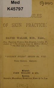 Tapa de Golden rules of skin practice