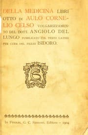 Tapa de Della medicina libri otto...