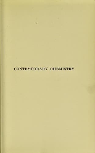 Tapa de Contemporary chemistry