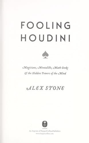 Tapa de Fooling Houdini