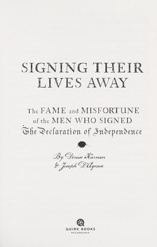 Tapa de Signing their lives away
