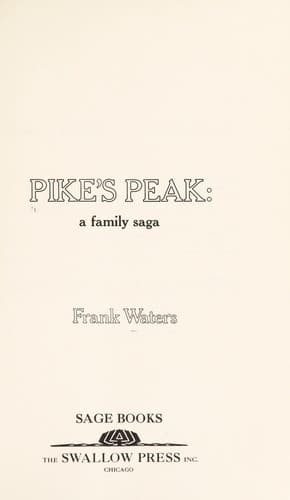 Tapa de Pike's Peak