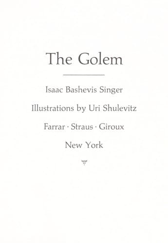 Tapa de The golem
