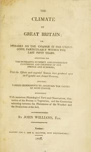 Tapa de The climate of Great Britain