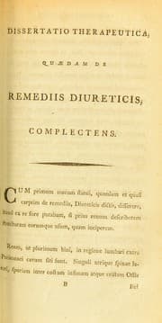 Tapa de Dissertatio ... quaedam de remediis diureticis, complectens ..