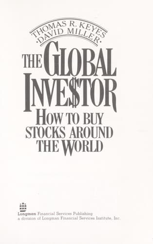 Tapa de The global investor