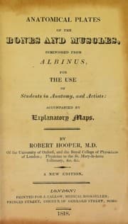 Tapa de Anatomical plates of the bones and muscles, diminished from Albinus, for the use of students in anatomy, and artists
